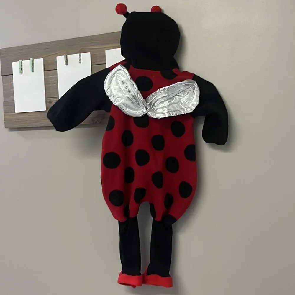 Baby Grand Lady Bug Halloween Fleece Zip-up Costume- 12 months